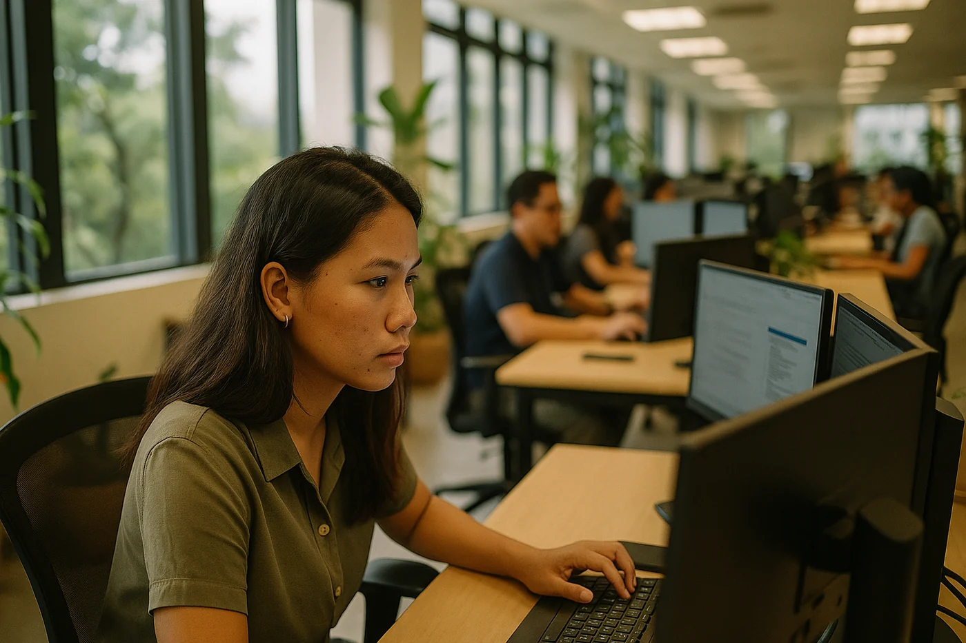 A Corpshore delivery centre team in Manila